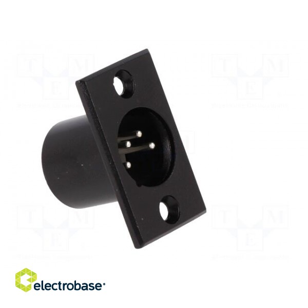 Socket | XLR | male | PIN: 4 | for panel mounting,screw | soldering image 8