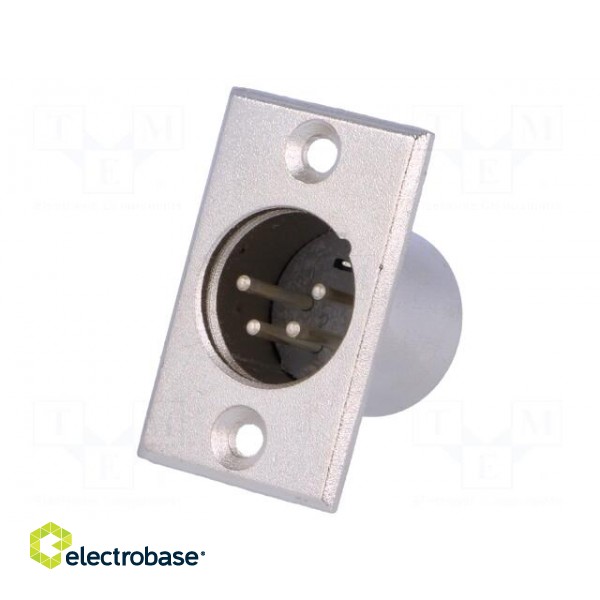 Socket | XLR | male | PIN: 4 | soldering | XLR standard image 1
