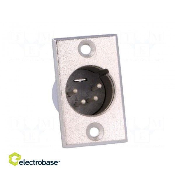Socket | XLR | male | PIN: 4 | soldering | Case: XLR standard paveikslėlis 9