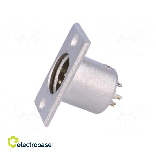 Socket | XLR | male | PIN: 4 | soldering | Case: XLR standard фото 3