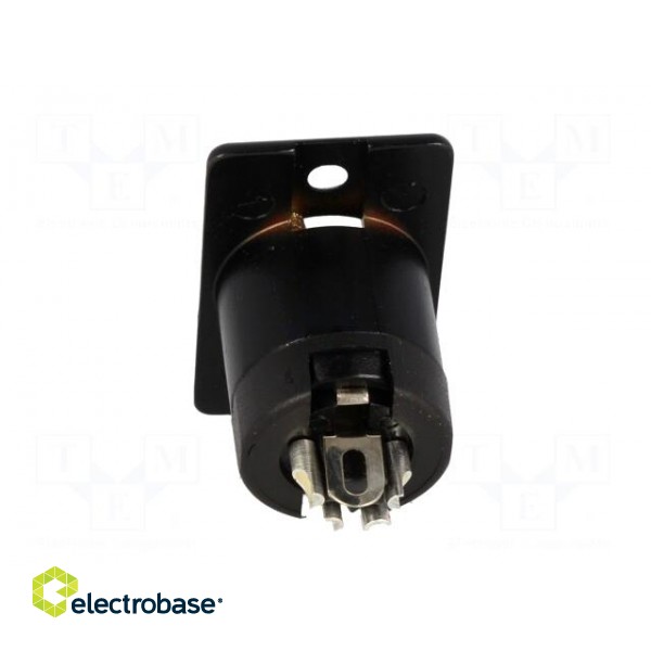 Socket | XLR | male | PIN: 4 | straight | soldering | Contacts: brass | 50V image 5
