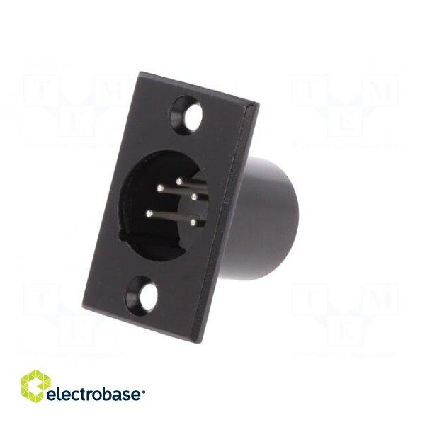 Socket | XLR | male | PIN: 5 | for panel mounting,screw | soldering image 2