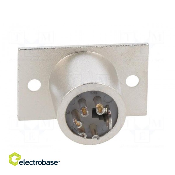 Socket | XLR | male | PIN: 5 | for panel mounting,screw | soldering paveikslėlis 5