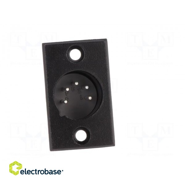 Socket | XLR | male | PIN: 5 | for panel mounting,screw | soldering paveikslėlis 9