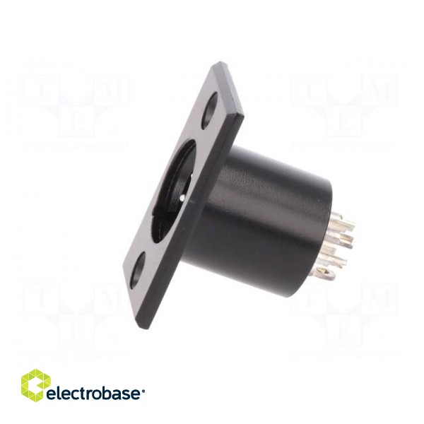 Socket | XLR | male | PIN: 5 | for panel mounting,screw | soldering image 3
