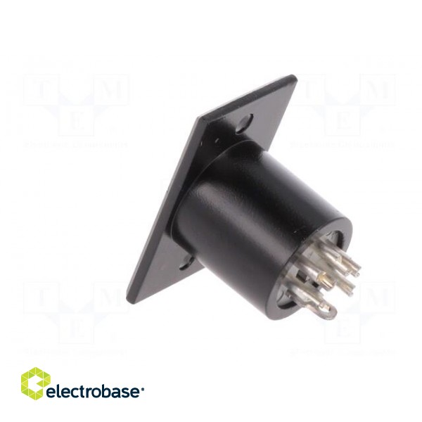 Socket | XLR | male | PIN: 5 | for panel mounting,screw | soldering фото 4
