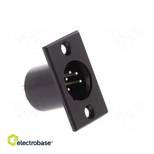 Socket | XLR | male | PIN: 5 | for panel mounting,screw | soldering image 8
