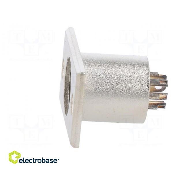 Socket | XLR | male | PIN: 5 | for panel mounting,screw | soldering paveikslėlis 3