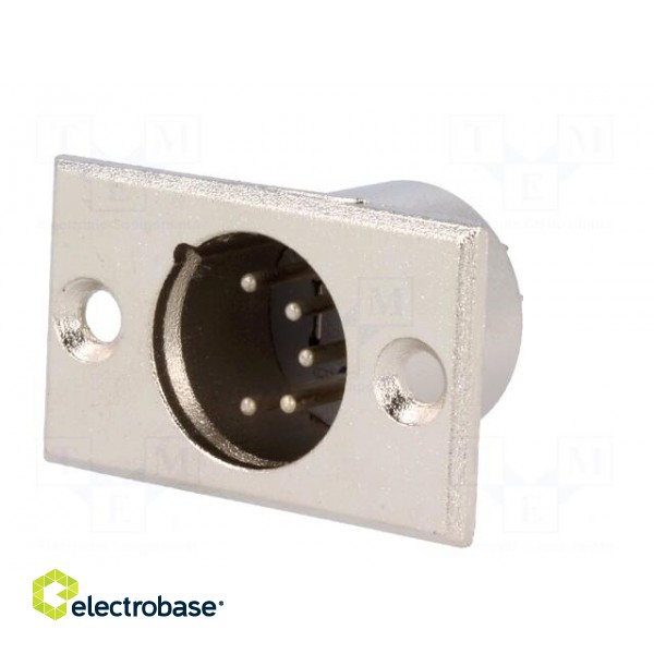 Socket | XLR | male | PIN: 5 | soldering | Case: XLR standard paveikslėlis 2
