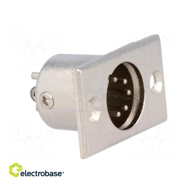 Socket | XLR | male | PIN: 5 | soldering | Case: XLR standard paveikslėlis 8