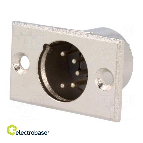 Socket | XLR | male | PIN: 5 | soldering | Case: XLR standard image 1