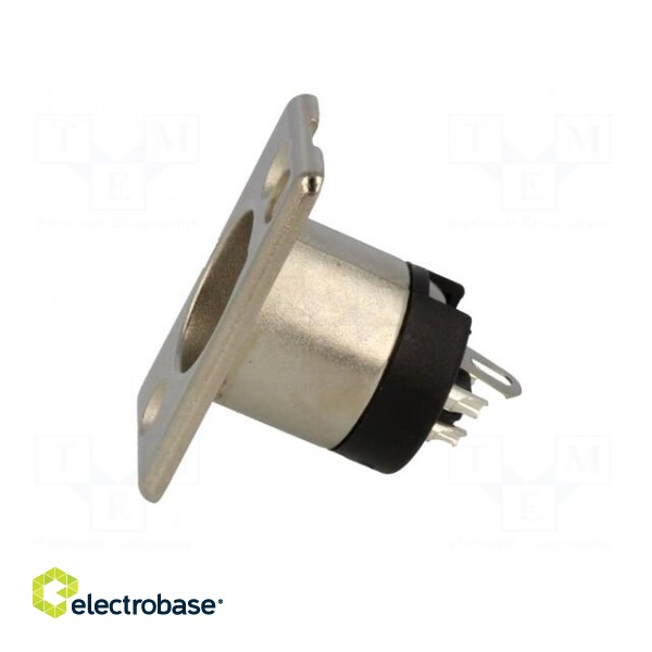 Socket | XLR | male | PIN: 5 | straight | soldering | Contacts: brass | 50V image 3