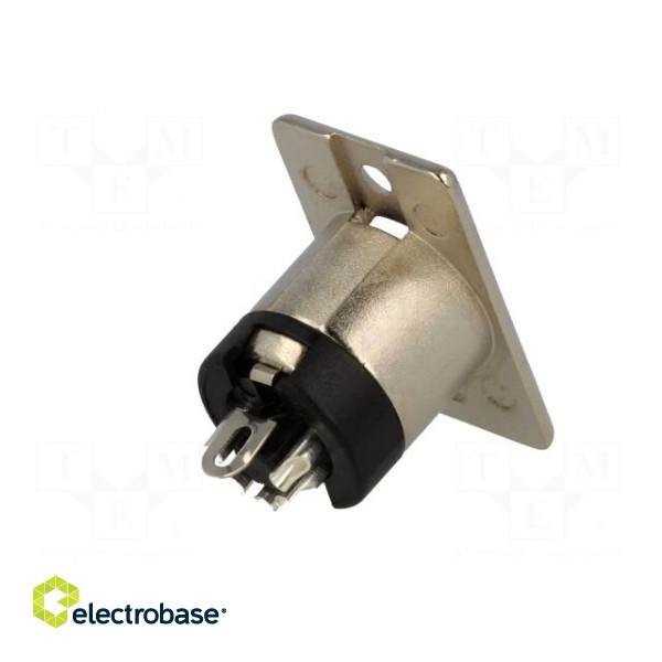 Socket | XLR | male | PIN: 5 | straight | soldering | Contacts: brass | 50V paveikslėlis 6