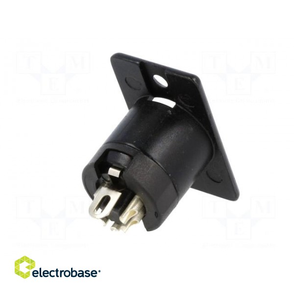 Socket | XLR | male | PIN: 5 | straight | soldering | Contacts: brass | 50V фото 6