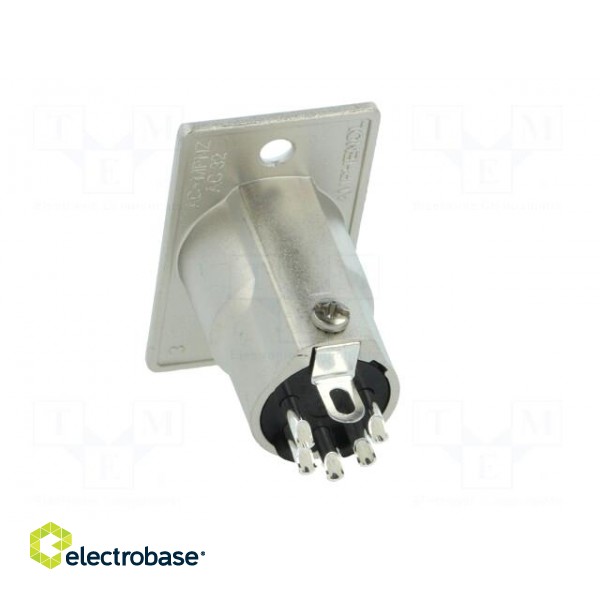 Socket | XLR | male | PIN: 5 | straight | turned contacts | soldering image 5