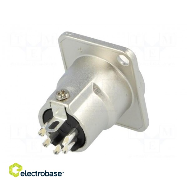 Socket | XLR | male | PIN: 5 | straight | turned contacts | soldering image 6