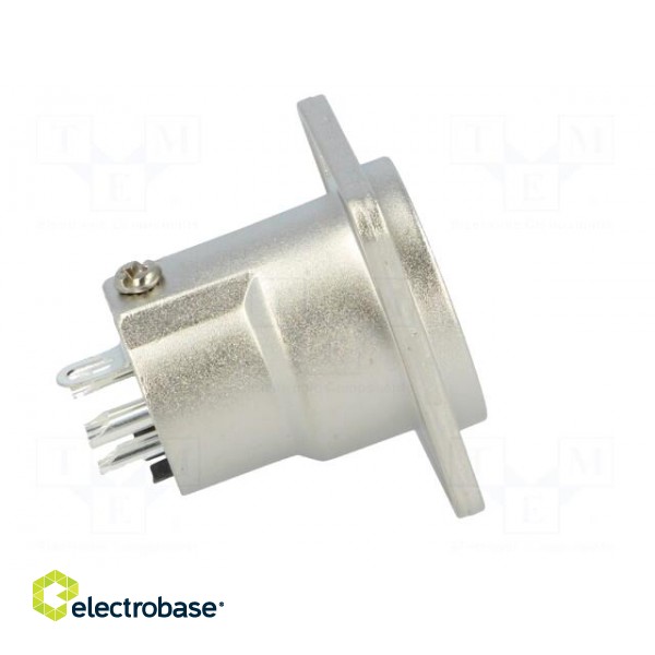 Socket | XLR | male | PIN: 5 | straight | turned contacts | soldering фото 7