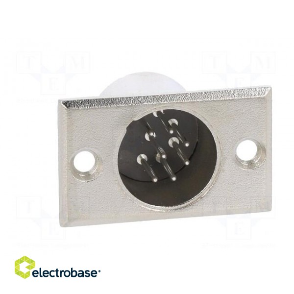 Socket | XLR | male | PIN: 7 | for panel mounting,screw | soldering paveikslėlis 9
