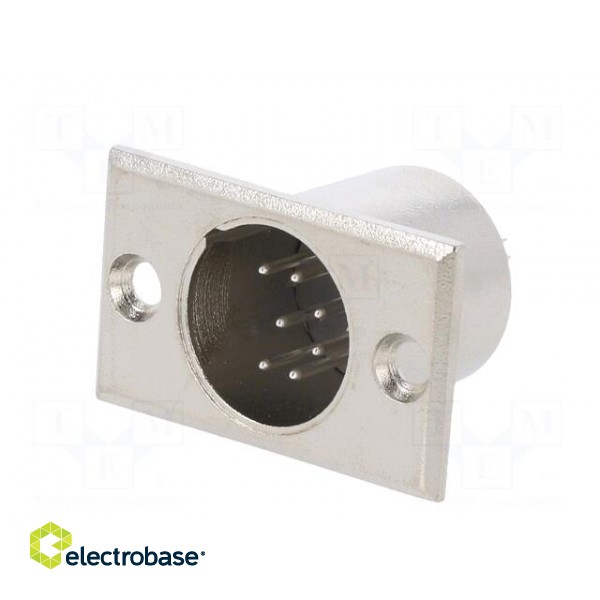 Socket | XLR | male | PIN: 7 | for panel mounting,screw | soldering paveikslėlis 2