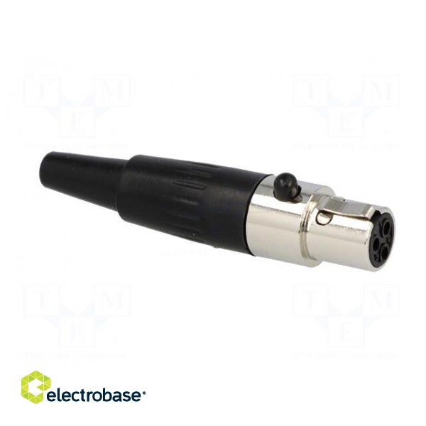 Plug | XLR mini | female | PIN: 3 | for cable | soldering | 5A | 0.5mm2 image 7