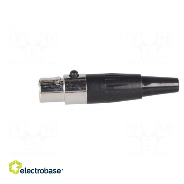 Plug | XLR mini | female | PIN: 3 | for cable | soldering | straight фото 3