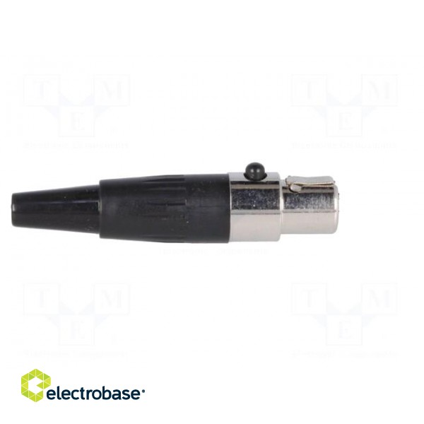 Plug | XLR mini | female | PIN: 3 | for cable | soldering | straight фото 7