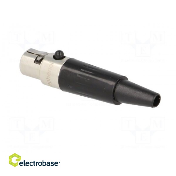 Plug | XLR mini | female | PIN: 5 | for cable | soldering | 4A | 0.5mm2 image 4