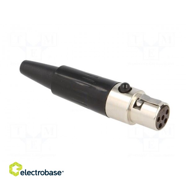 Plug | XLR mini | female | PIN: 5 | for cable | soldering | 4A | 0.5mm2 image 8