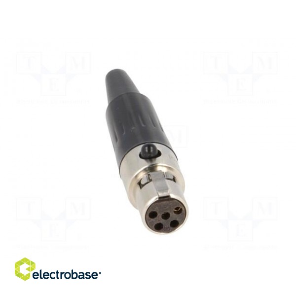 Plug | XLR mini | female | PIN: 5 | for cable | soldering | 4A | 0.5mm2 image 9