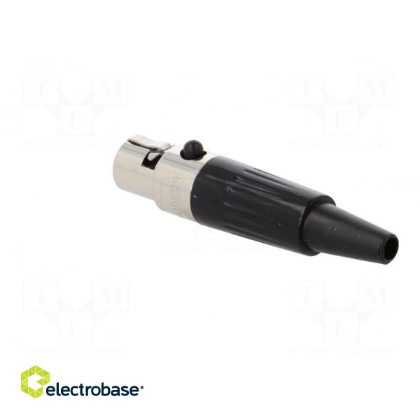 Plug | XLR mini | female | PIN: 6 | for cable | soldering | 1.2A | 0.38mm2 paveikslėlis 4
