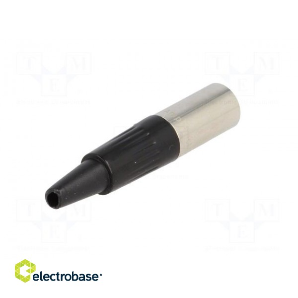 Plug | XLR mini | male | PIN: 4 | for cable | soldering | 5A | 0.5mm2 | 3.5mm image 6