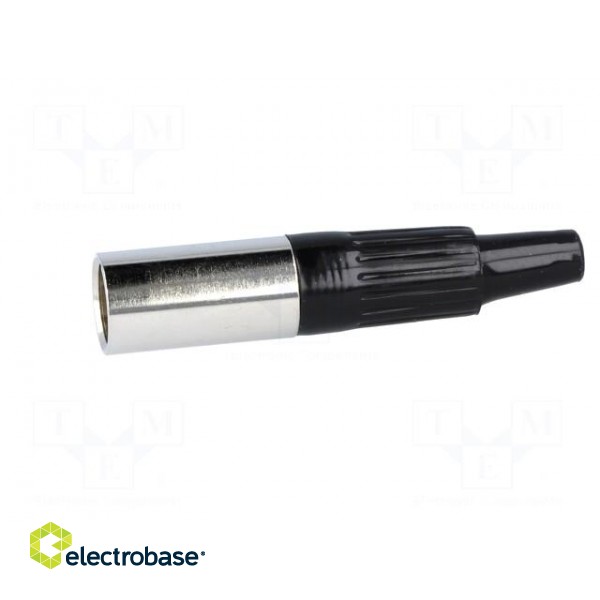 Plug | XLR mini | male | PIN: 4 | for cable | soldering | straight фото 3