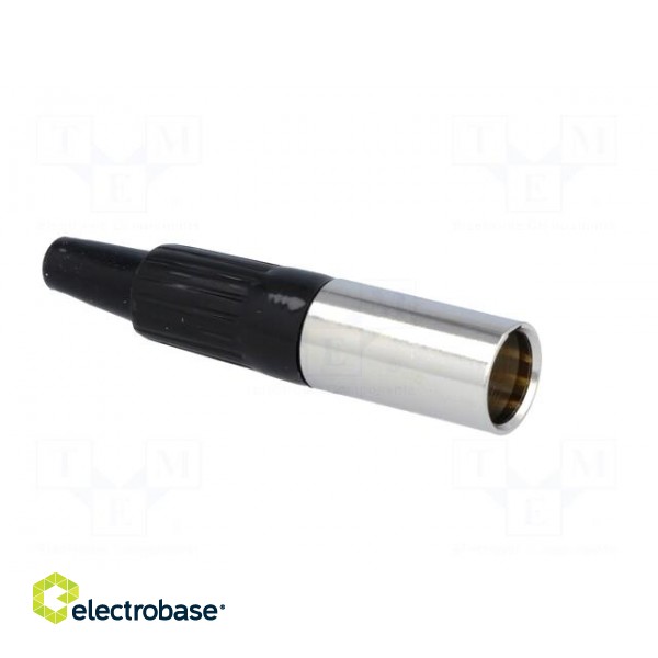 Plug | XLR mini | male | PIN: 4 | for cable | soldering | straight фото 8