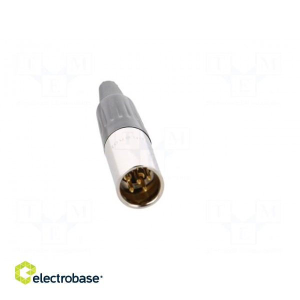 Plug | XLR mini | male | PIN: 5 | for cable | soldering | 4A | 0.5mm2 | 3.5mm image 9