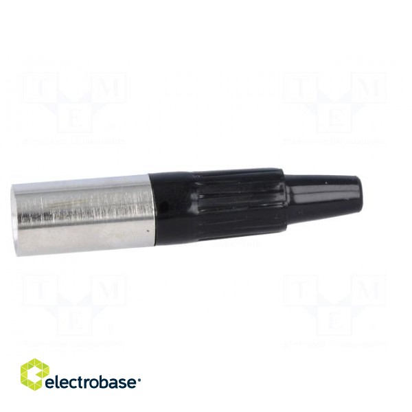 Plug | XLR mini | male | PIN: 5 | for cable | soldering | straight image 3