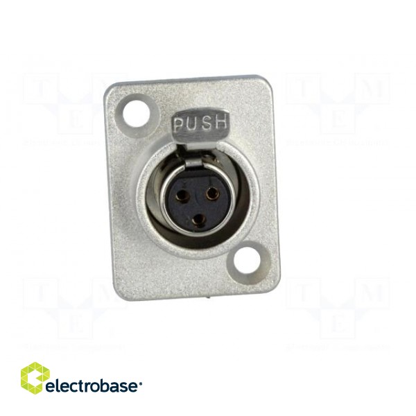 Socket | XLR mini | female | PIN: 3 | soldering | 5A | 0.5mm2 image 9