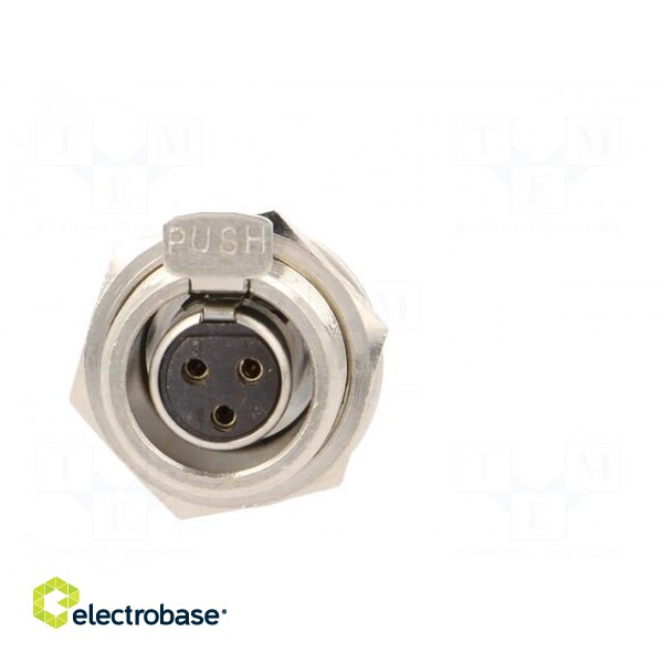 Socket | XLR mini | female | PIN: 3 | soldering | 5A | 0.5mm2 фото 8