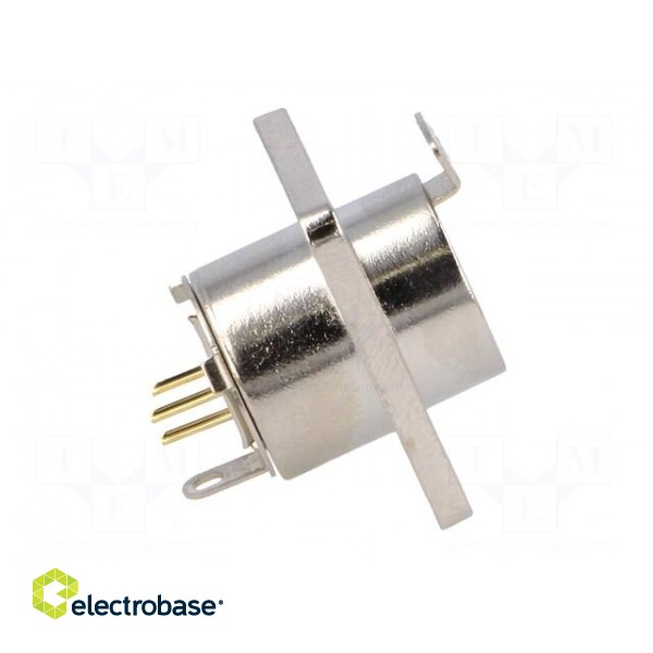 Socket | XLR mini | female | PIN: 3 | soldering | Cutout: Ø15mm image 7
