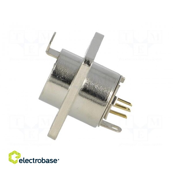 Socket | XLR mini | female | PIN: 4 | soldering | Cutout: Ø15mm image 3