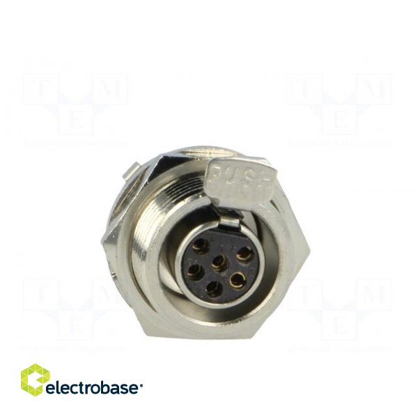 Socket | XLR mini | female | PIN: 6 | soldering | 1.2A | 0.38mm2 фото 9