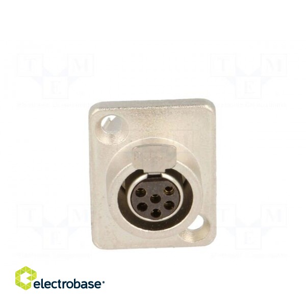 Socket | XLR mini | female | PIN: 6 | soldering | 1.2A | 0.38mm2 фото 9