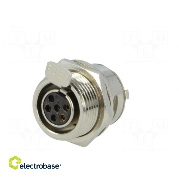 Socket | XLR mini | female | PIN: 6 | soldering | 1.2A | 0.38mm2 image 2