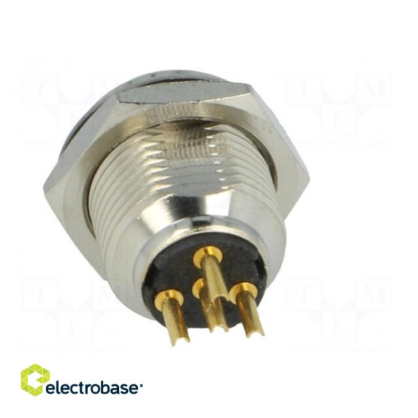 Socket | XLR mini | male | PIN: 4 | soldering | 5A | 0.5mm2 image 5