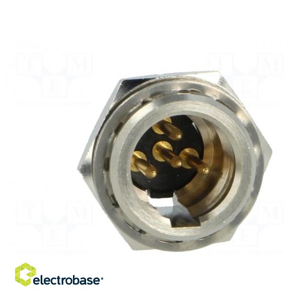 Socket | XLR mini | male | PIN: 4 | soldering | 5A | 0.5mm2 фото 9