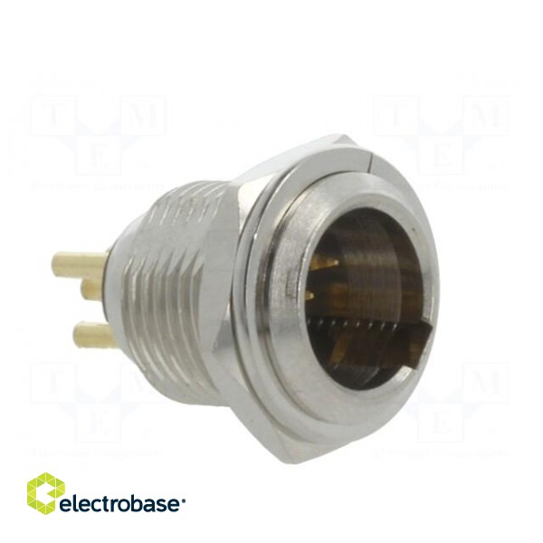 Socket | XLR mini | male | PIN: 4 | soldering | Ø11mm image 8