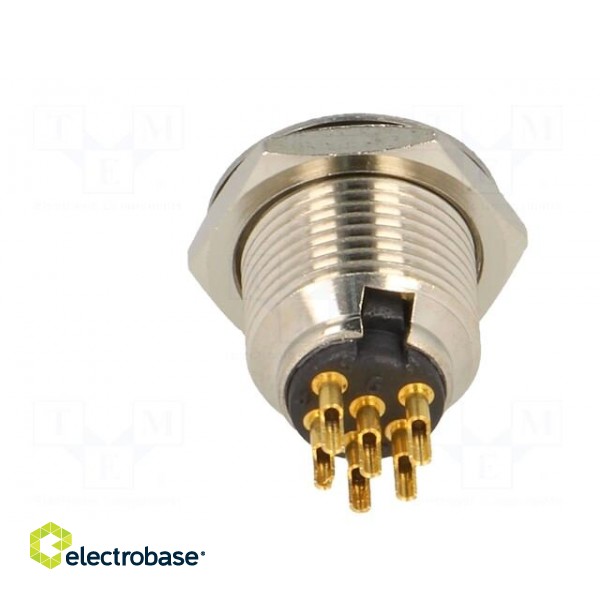 Socket | XLR mini | male | PIN: 6 | soldering | 1.2A | 0.38mm2 image 5