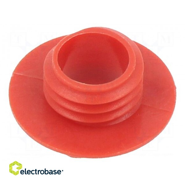 Nut with external thread | S4 series Jack sockets | red | S4 image 2