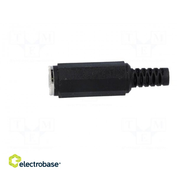Plug | Jack 3,5mm | female | mono | straight | for cable | soldering фото 3