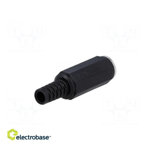 Plug | Jack 3,5mm | female | mono | straight | for cable | soldering фото 6