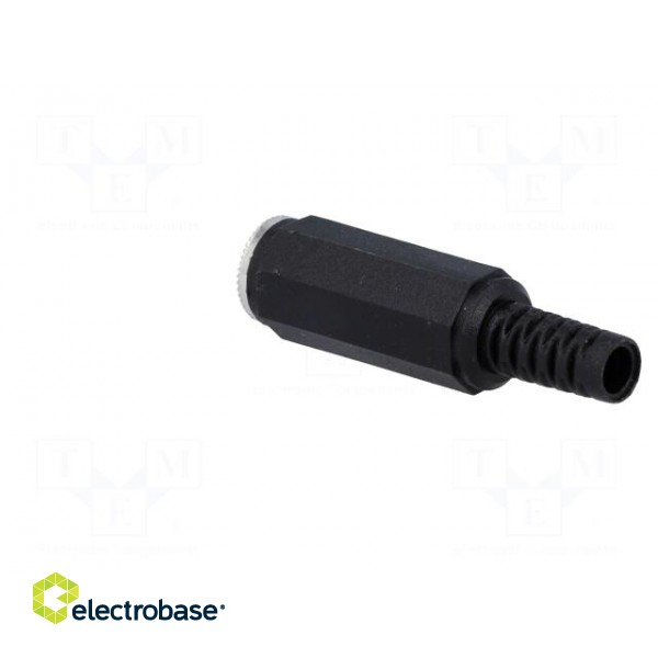 Plug | Jack 3,5mm | female | mono | straight | for cable | soldering image 4